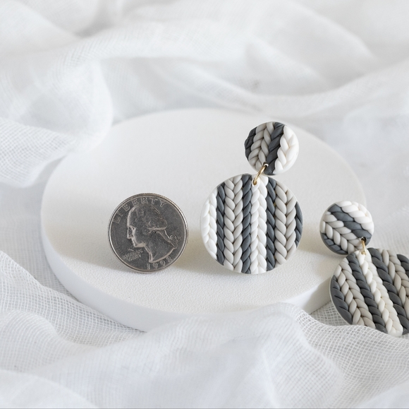 Cozy Knit Earrings - Picture 6 of 7